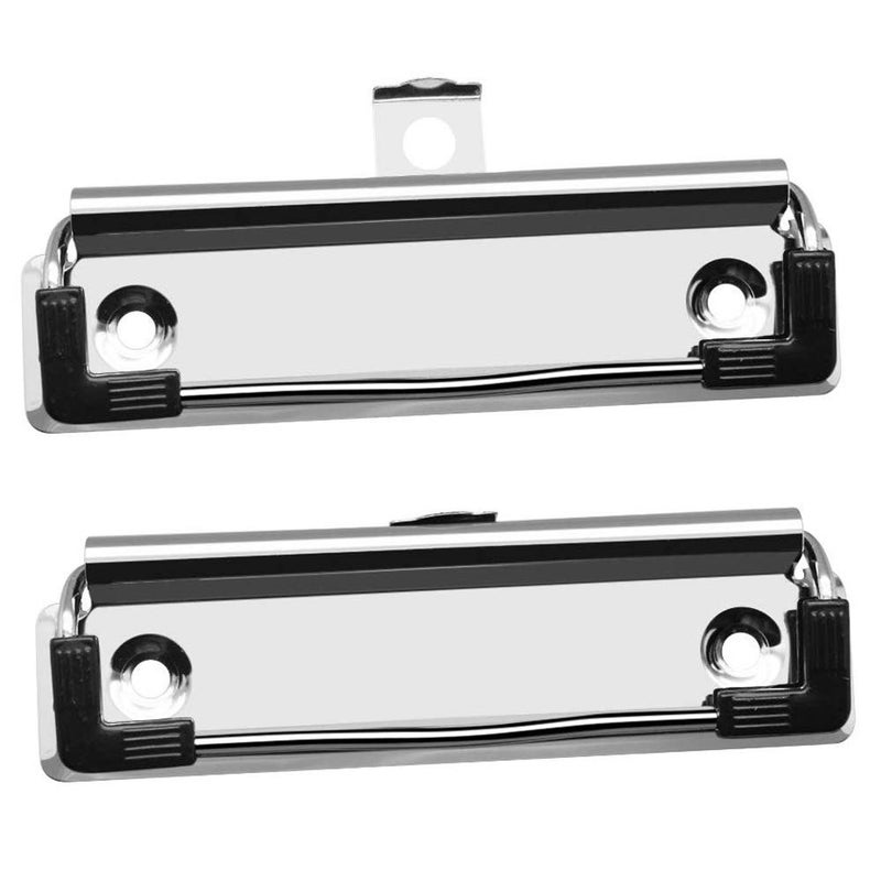 Meetory 15 Pack Clipboard Clips 3.94" Mountable Stainless Metal Clipboards Hardware with Rubber Grip and Hanging Hole(Included 30 Piece Rivets) - Image 3